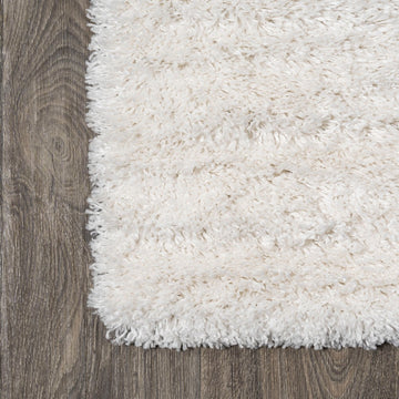 Groovy Solid Shag Area Rug